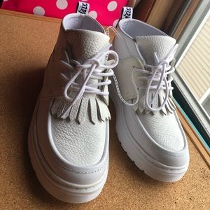 Dr. Martens White Jemima Chukka Boots